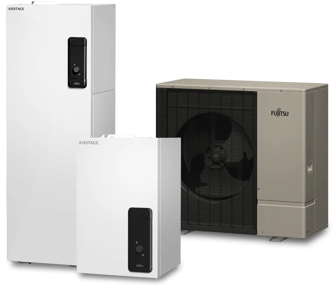 Toplotna črpalka Fujitsu High Power R32 ogreva tiho, varčno in brez prekinitev.